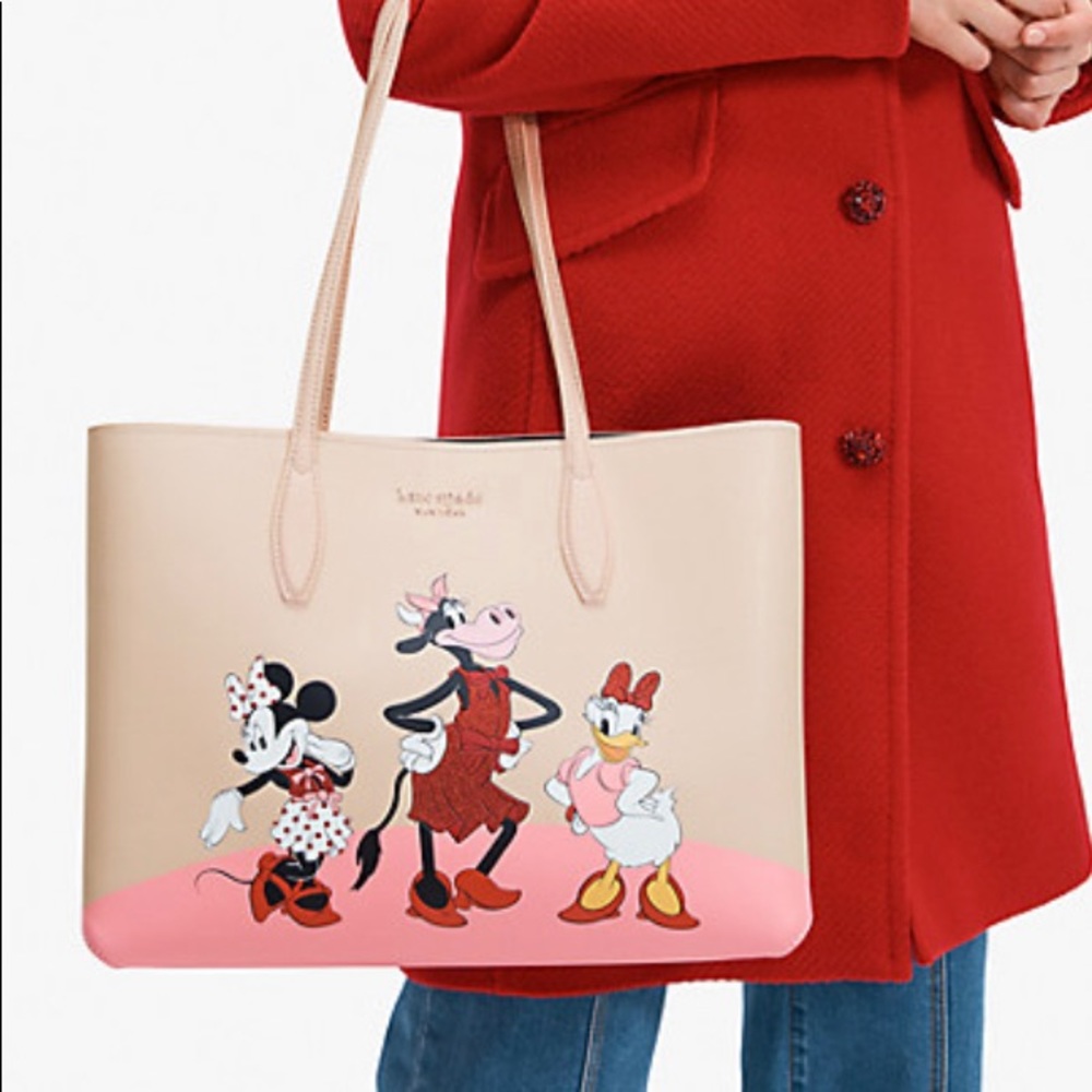 Auth. Kate Spade leather Minnie L.ed tote/Wristlet - Picture 8 of 16
